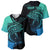 Personalised Polynesia Fishing Baseball Jersey With Maori Hei Matau Fish Hook Turquoise Art LT9 - Wonder Print Shop