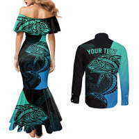 personalised-polynesia-fishing-couples-matching-mermaid-dress-and-long-sleeve-button-shirts-with-maori-hei-matau-fish-hook-turquoise-art