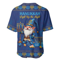 Hanukkah Jewish Star of David Baseball Jersey Chilling With My Gnomies LT9 - Wonder Print Shop