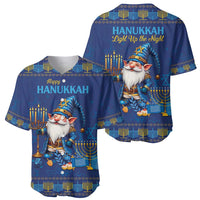 Hanukkah Jewish Star of David Baseball Jersey Chilling With My Gnomies LT9 - Wonder Print Shop