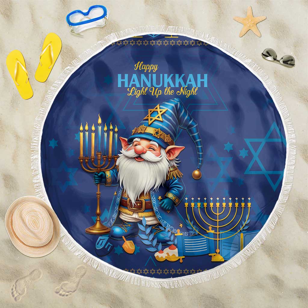 Hanukkah Jewish Star of David Beach Blanket Chilling With My Gnomies LT9 - Wonder Print Shop