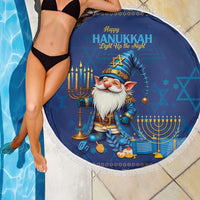 Hanukkah Jewish Star of David Beach Blanket Chilling With My Gnomies LT9 - Wonder Print Shop