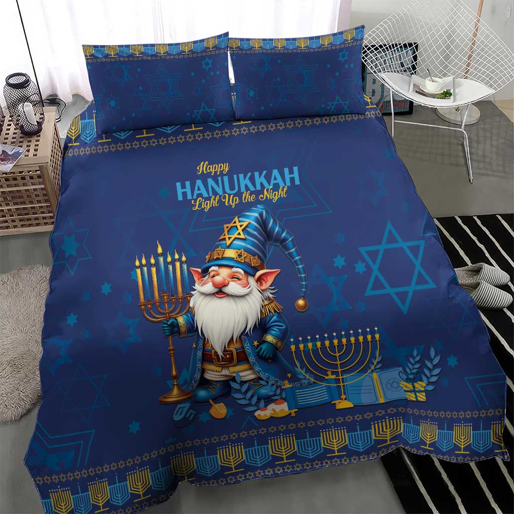 Hanukkah Jewish Star of David Bedding Set Chilling With My Gnomies LT9 - Wonder Print Shop