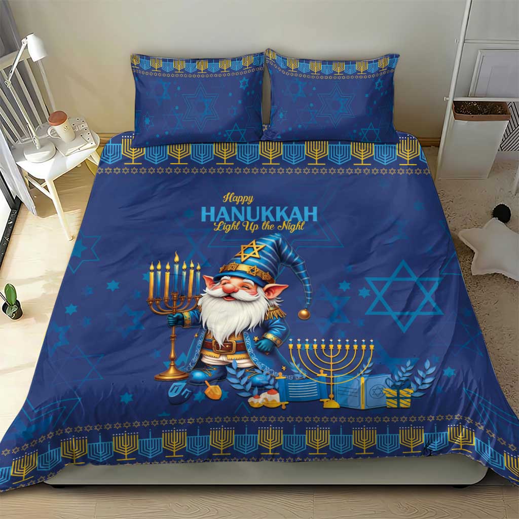 Hanukkah Jewish Star of David Bedding Set Chilling With My Gnomies LT9 - Wonder Print Shop