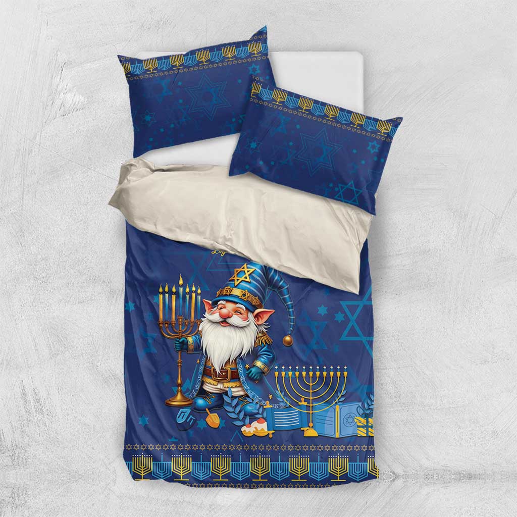 Hanukkah Jewish Star of David Bedding Set Chilling With My Gnomies LT9 - Wonder Print Shop