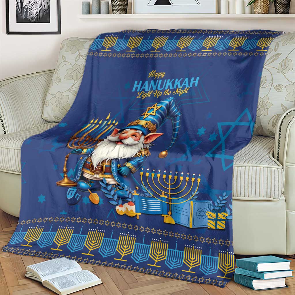 Hanukkah Jewish Star of David Blanket Chilling With My Gnomies