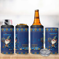 Hanukkah Jewish Star of David 4 in 1 Can Cooler Tumbler Chilling With My Gnomies LT9 - Wonder Print Shop