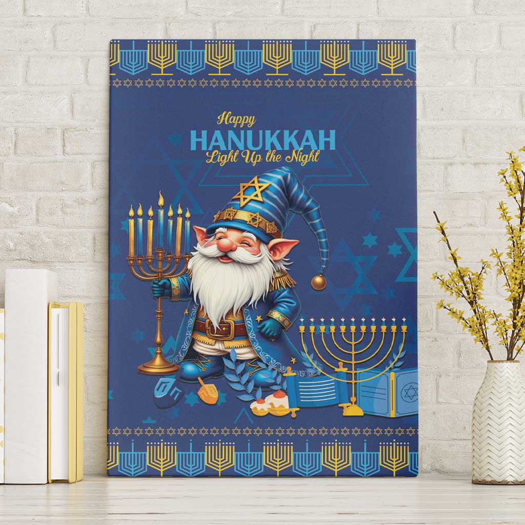 Hanukkah Jewish Star of David Canvas Wall Art Chilling With My Gnomies LT9 - Wonder Print Shop