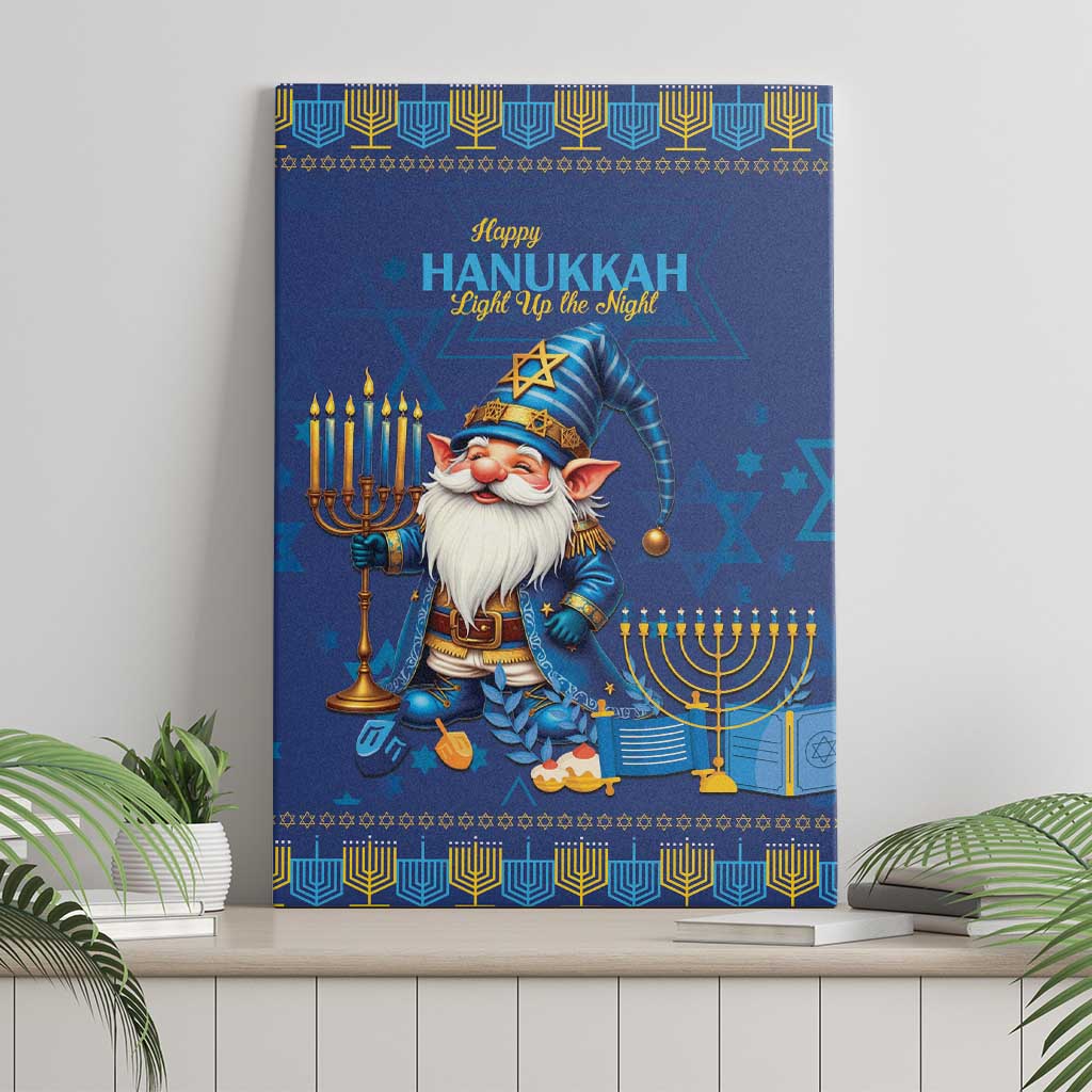 Hanukkah Jewish Star of David Canvas Wall Art Chilling With My Gnomies LT9 - Wonder Print Shop