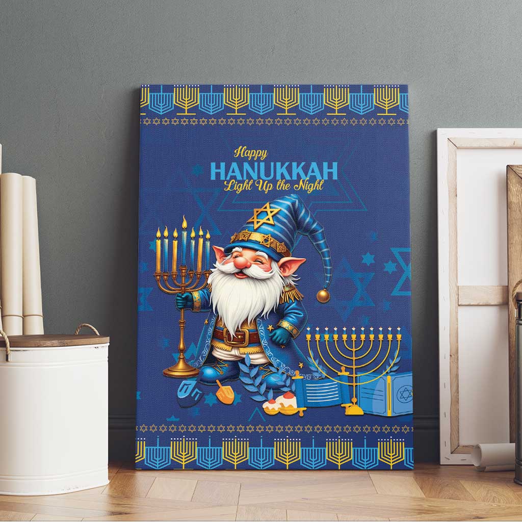 Hanukkah Jewish Star of David Canvas Wall Art Chilling With My Gnomies LT9 - Wonder Print Shop
