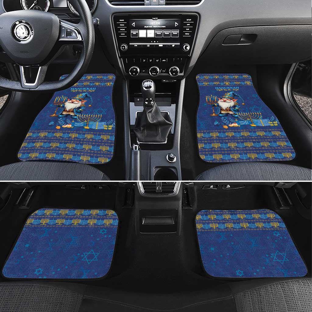 Hanukkah Jewish Star of David Car Mats Chilling With My Gnomies LT9 - Wonder Print Shop