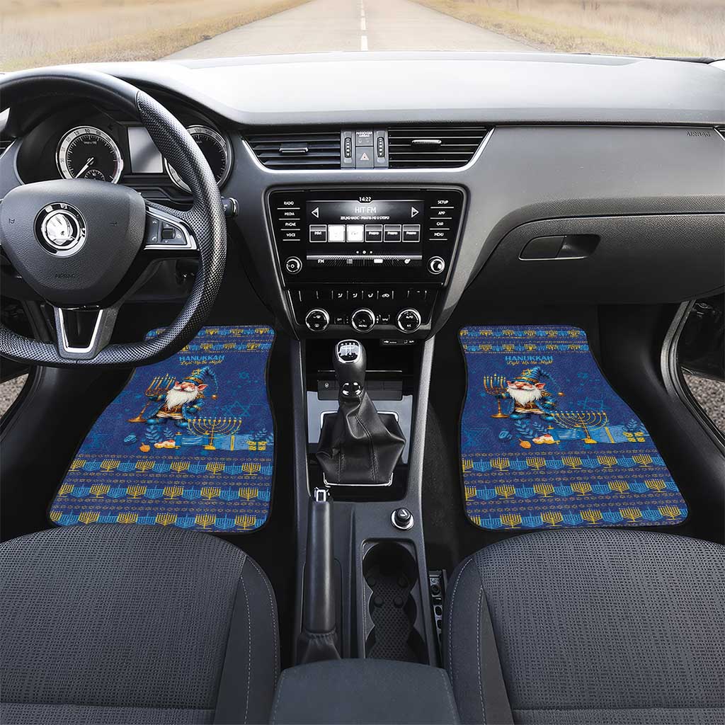 Hanukkah Jewish Star of David Car Mats Chilling With My Gnomies LT9 - Wonder Print Shop
