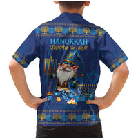 Hanukkah Jewish Star of David Family Matching Mermaid Dress and Hawaiian Shirt Chilling With My Gnomies LT9 - Wonder Print Shop