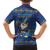 Hanukkah Jewish Star of David Family Matching Puletasi and Hawaiian Shirt Chilling With My Gnomies - Wonder Print Shop