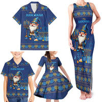 Hanukkah Jewish Star of David Family Matching Tank Maxi Dress and Hawaiian Shirt Chilling With My Gnomies - Wonder Print Shop