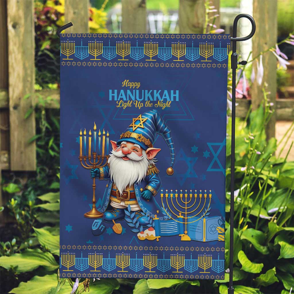 Hanukkah Jewish Star of David Garden Flag Chilling With My Gnomies - Wonder Print Shop
