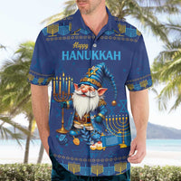 Hanukkah Jewish Star of David Hawaiian Shirt Chilling With My Gnomies - Wonder Print Shop