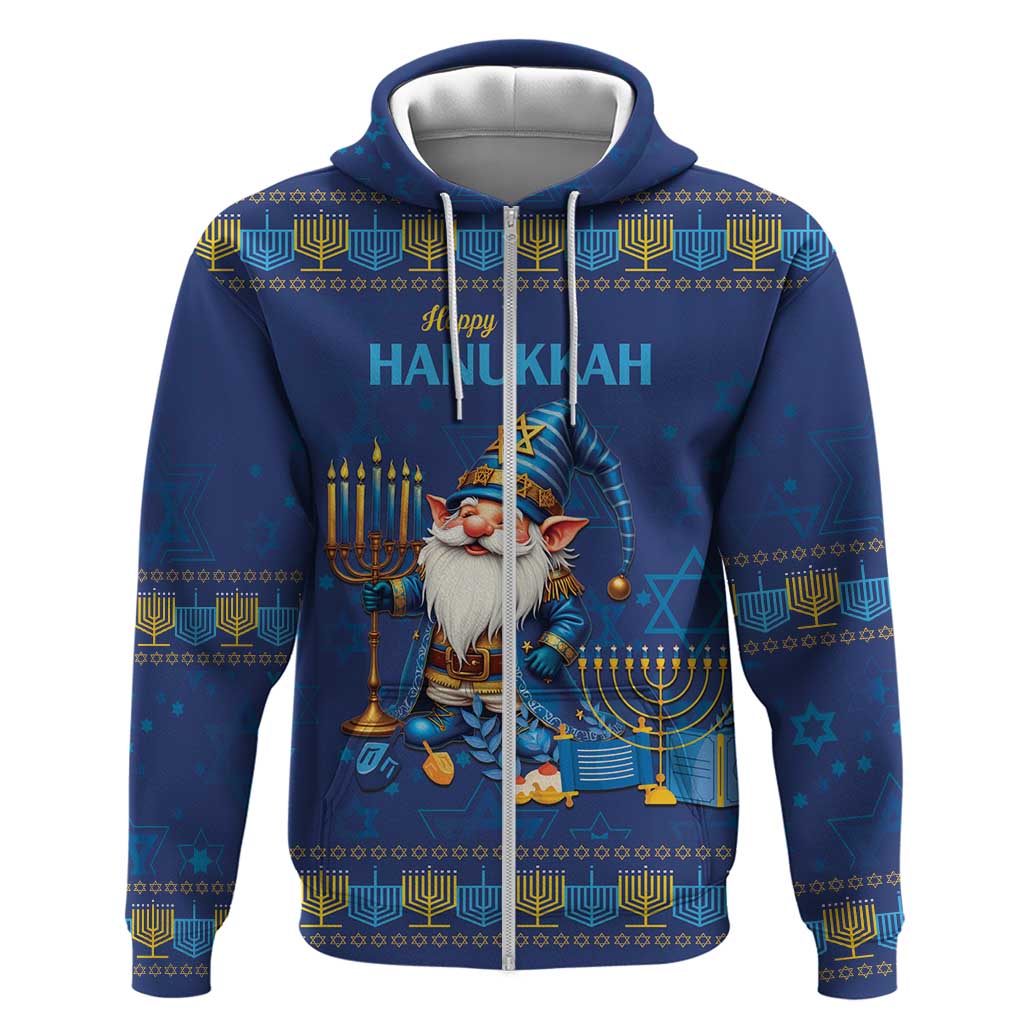 Hanukkah Jewish Star of David Hoodie Chilling With My Gnomies - Wonder Print Shop