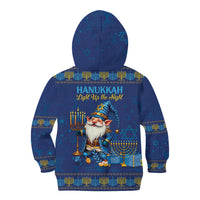 Hanukkah Jewish Star of David Kid Hoodie Chilling With My Gnomies - Wonder Print Shop