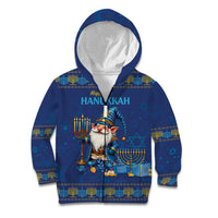 Hanukkah Jewish Star of David Kid Hoodie Chilling With My Gnomies - Wonder Print Shop
