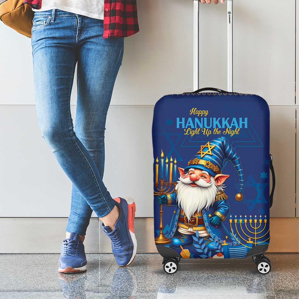 Hanukkah Jewish Star of David Luggage Cover Chilling With My Gnomies - Wonder Print Shop