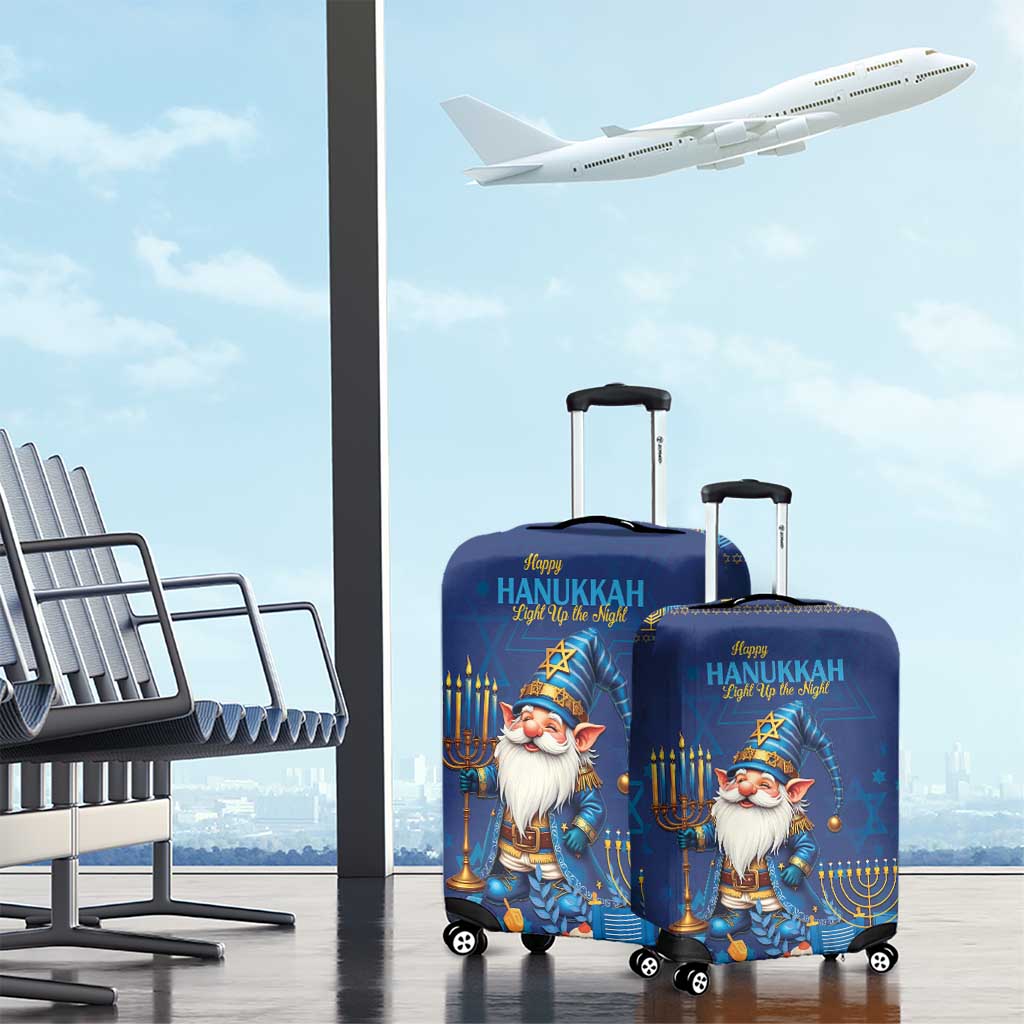 Hanukkah Jewish Star of David Luggage Cover Chilling With My Gnomies - Wonder Print Shop