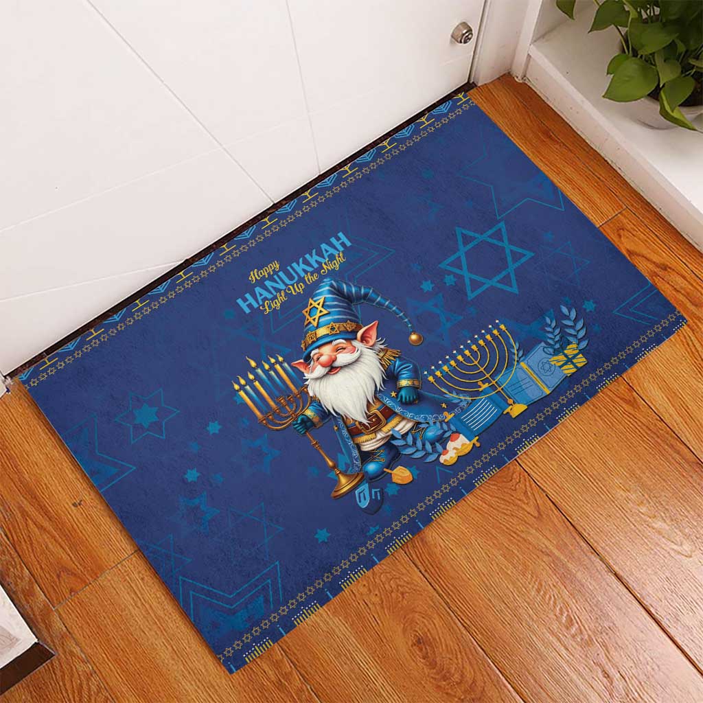 Hanukkah Jewish Star of David Rubber Doormat Chilling With My Gnomies - Wonder Print Shop