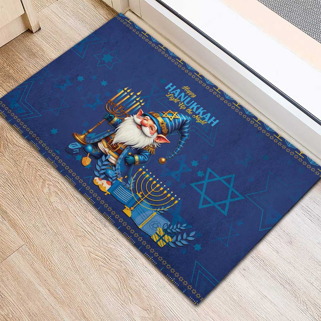 Hanukkah Jewish Star of David Rubber Doormat Chilling With My Gnomies - Wonder Print Shop