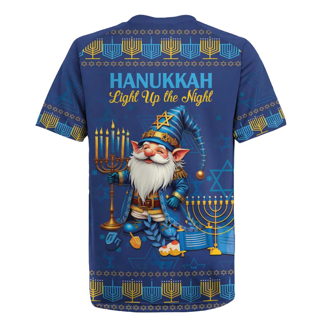 Hanukkah Jewish Star of David Rugby Jersey Chilling With My Gnomies - Wonder Print Shop