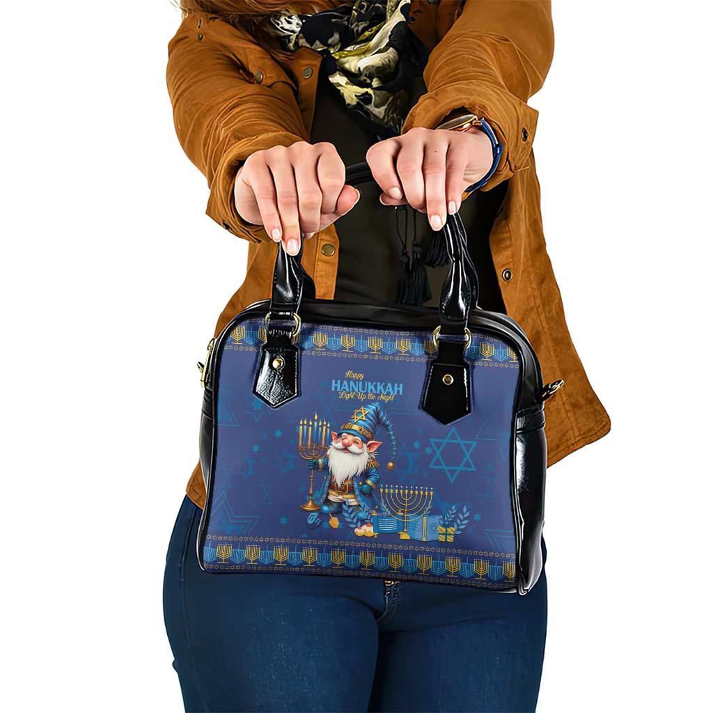 Hanukkah Jewish Star of David Shoulder Handbag Chilling With My Gnomies