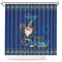 Hanukkah Jewish Star of David Shower Curtain Chilling With My Gnomies