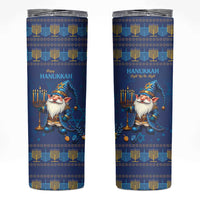 Hanukkah Jewish Star of David Skinny Tumbler Chilling With My Gnomies - Wonder Print Shop