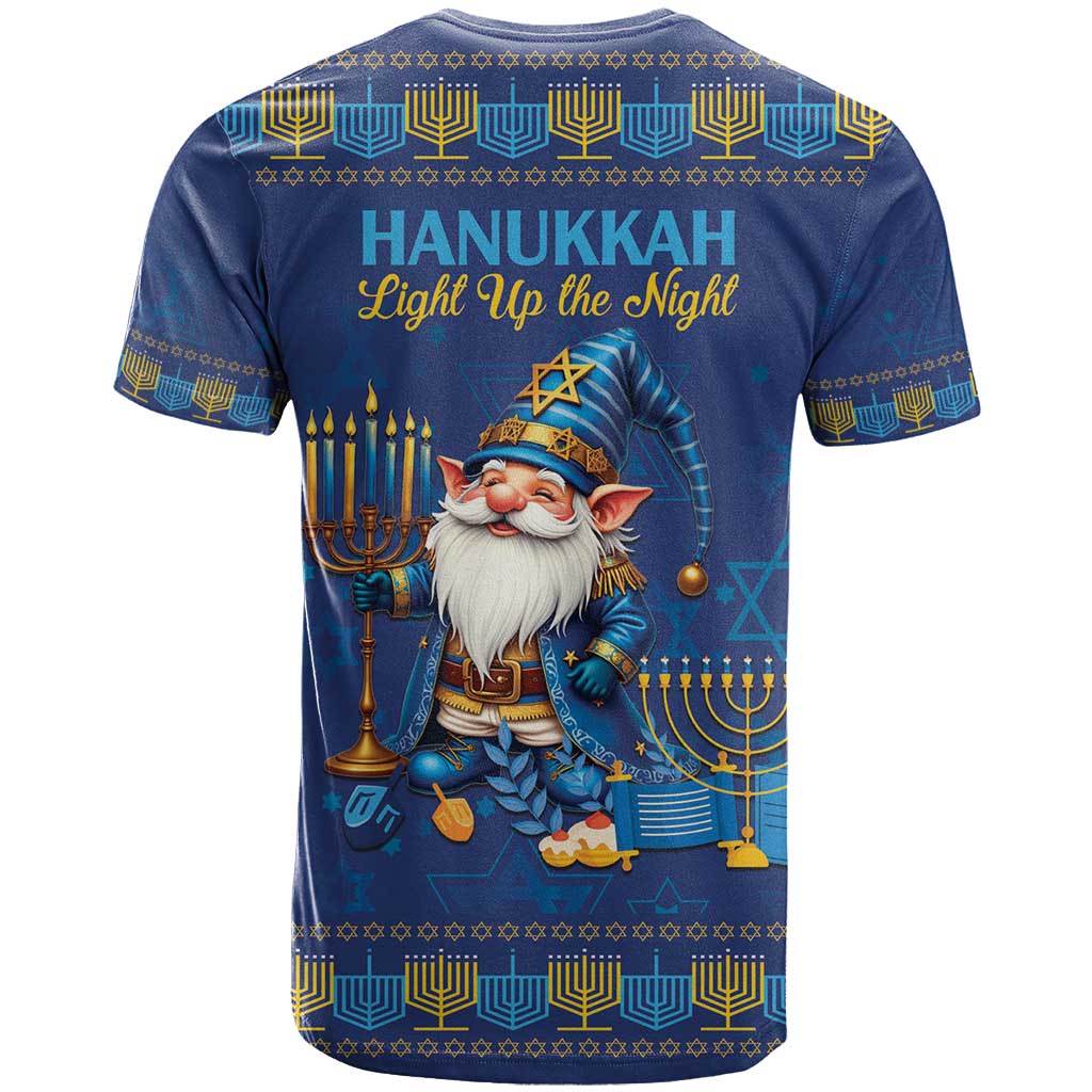 Hanukkah Jewish Star of David T Shirt Chilling With My Gnomies - Wonder Print Shop