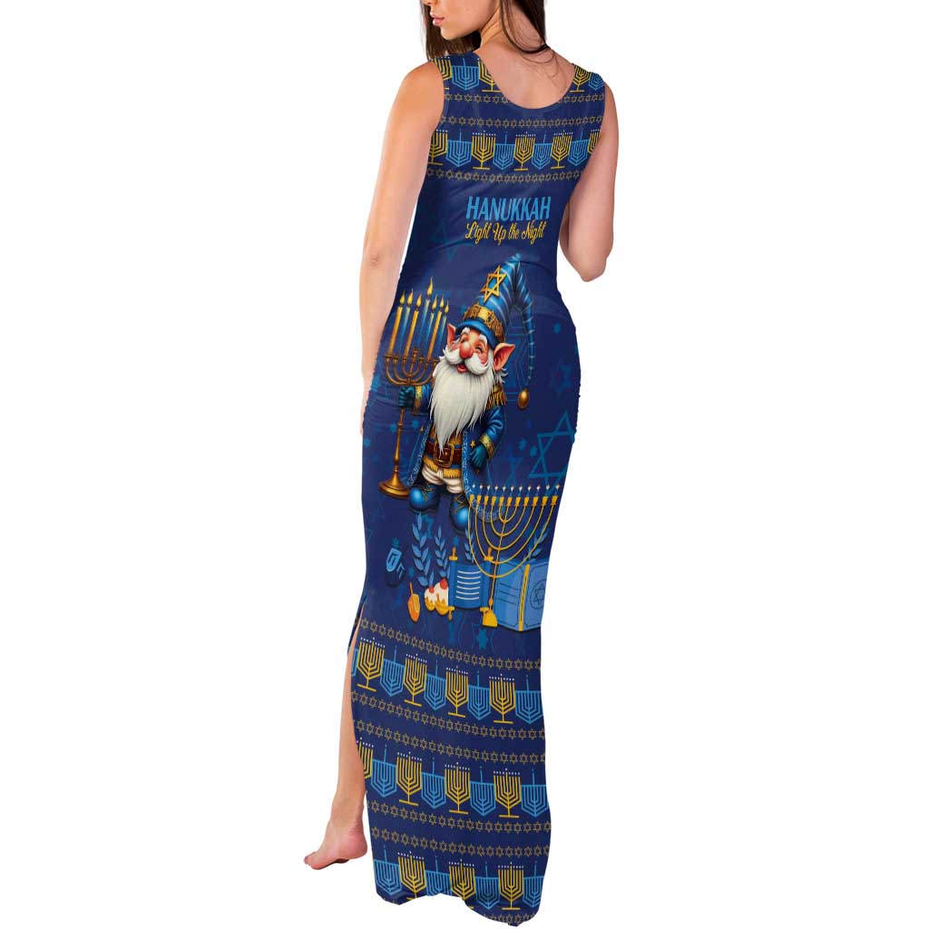Hanukkah Jewish Star of David Tank Maxi Dress Chilling With My Gnomies - Wonder Print Shop
