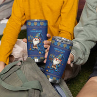 Hanukkah Jewish Star of David Tumbler Cup Chilling With My Gnomies - Wonder Print Shop