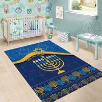 Love and Light Hanukkah Area Rug The Hanukkiah Menorah Pattern LT9 - Wonder Print Shop