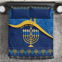 Love and Light Hanukkah Bedding Set The Hanukkiah Menorah Pattern LT9 - Wonder Print Shop