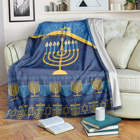 Love and Light Hanukkah Blanket The Hanukkiah Menorah Pattern