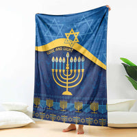 Love and Light Hanukkah Blanket The Hanukkiah Menorah Pattern