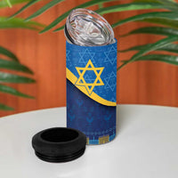 Love and Light Hanukkah 4 in 1 Can Cooler Tumbler The Hanukkiah Menorah Pattern LT9 - Wonder Print Shop