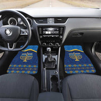 Love and Light Hanukkah Car Mats The Hanukkiah Menorah Pattern LT9 - Wonder Print Shop