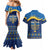 Love and Light Hanukkah Couples Matching Mermaid Dress and Hawaiian Shirt The Hanukkiah Menorah Pattern LT9 - Wonder Print Shop