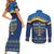 Love and Light Hanukkah Couples Matching Short Sleeve Bodycon Dress and Long Sleeve Button Shirt The Hanukkiah Menorah Pattern LT9 - Wonder Print Shop