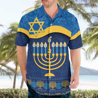 Love and Light Hanukkah Hawaiian Shirt The Hanukkiah Menorah Pattern - Wonder Print Shop