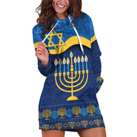 Love and Light Hanukkah Hoodie Dress The Hanukkiah Menorah Pattern - Wonder Print Shop