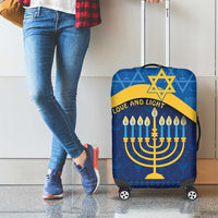 Love and Light Hanukkah Luggage Cover The Hanukkiah Menorah Pattern - Wonder Print Shop