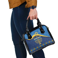 Love and Light Hanukkah Shoulder Handbag The Hanukkiah Menorah Pattern