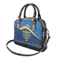 Love and Light Hanukkah Shoulder Handbag The Hanukkiah Menorah Pattern