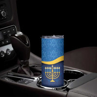 Love and Light Hanukkah Skinny Tumbler The Hanukkiah Menorah Pattern - Wonder Print Shop