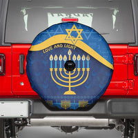 Love and Light Hanukkah Spare Tire Cover The Hanukkiah Menorah Pattern - Wonder Print Shop